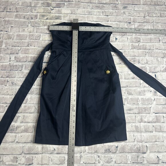 EUC City Triangles Navy Blue Mini Dress w/Tie Size 3 - Picture 13 of 14